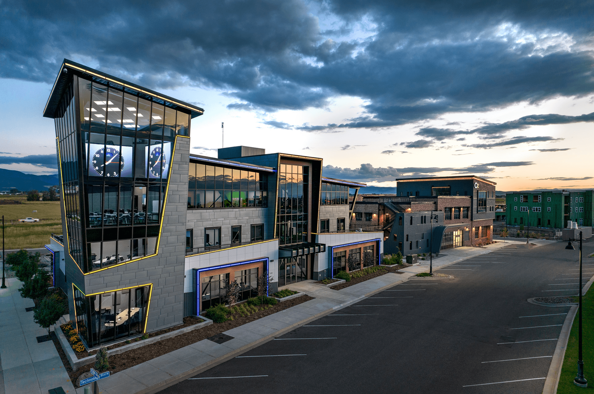 Retail shopping center exterior