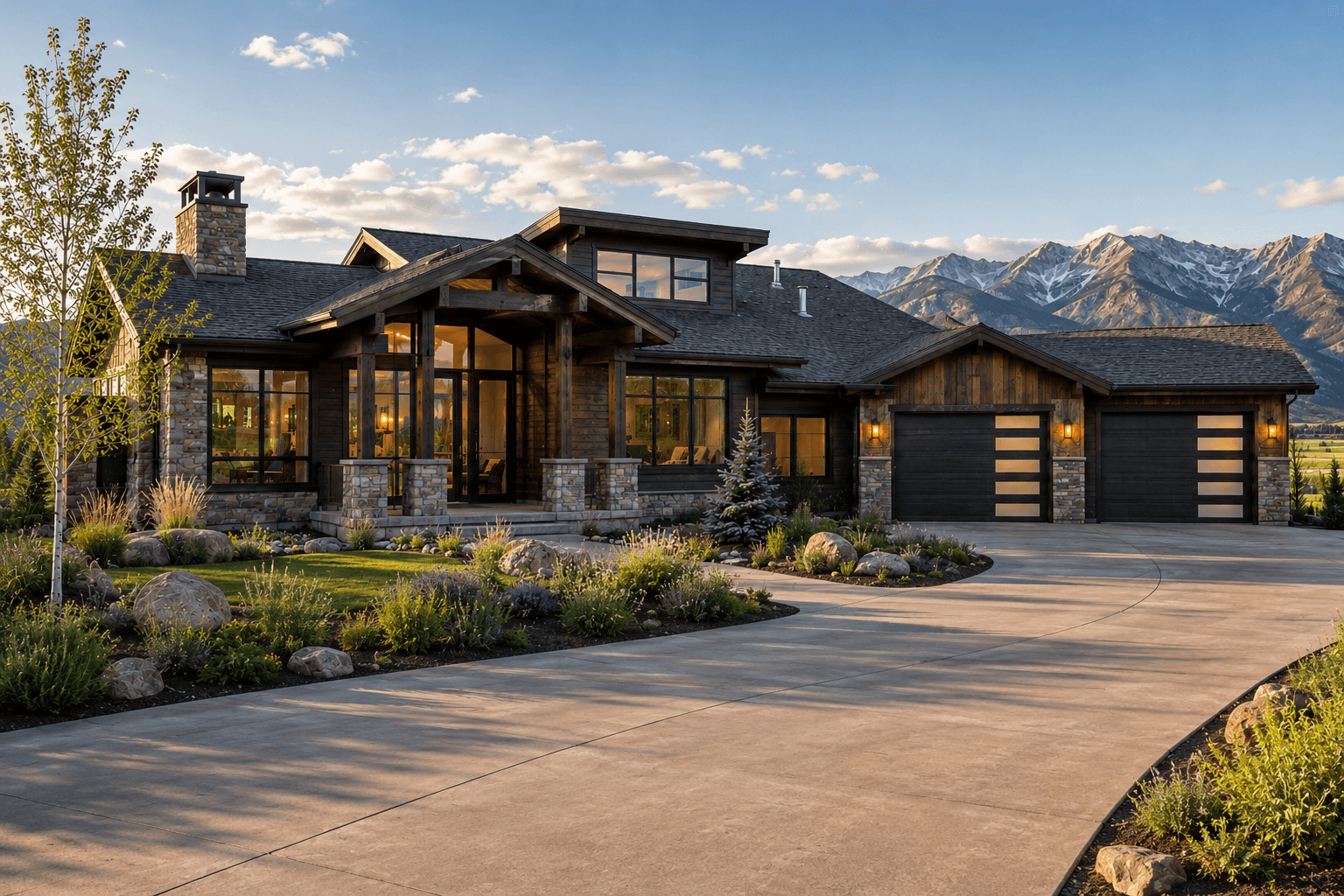 Montana mountain home in the Gallatin Valley